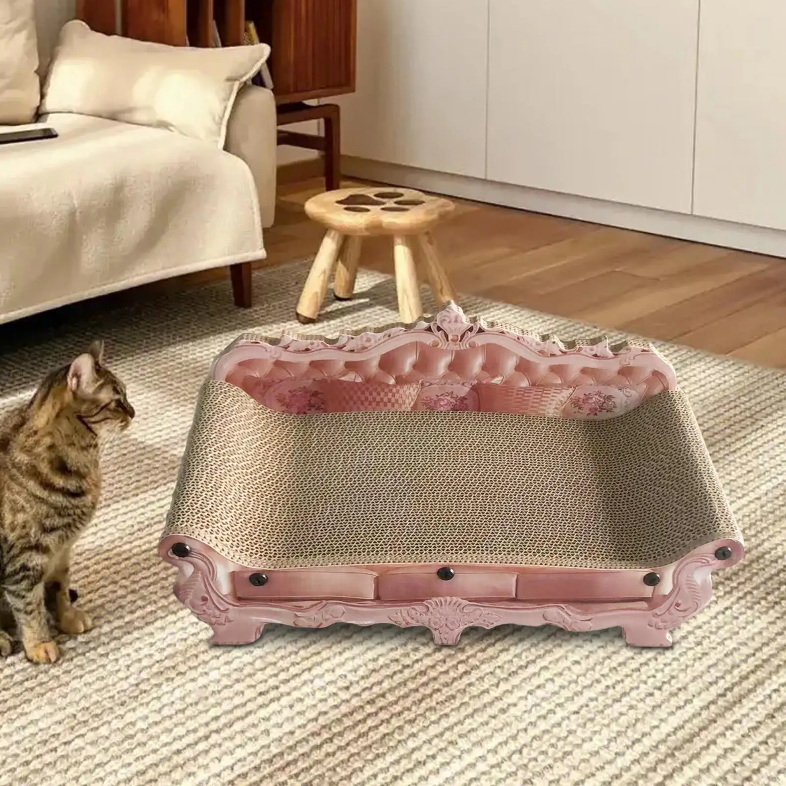 Cat Scratching Pad Cat Sofa Scratcher Kitten Sleeping Nest Accessory Modern Cat Scratching Pad for Cats to Grind Paws