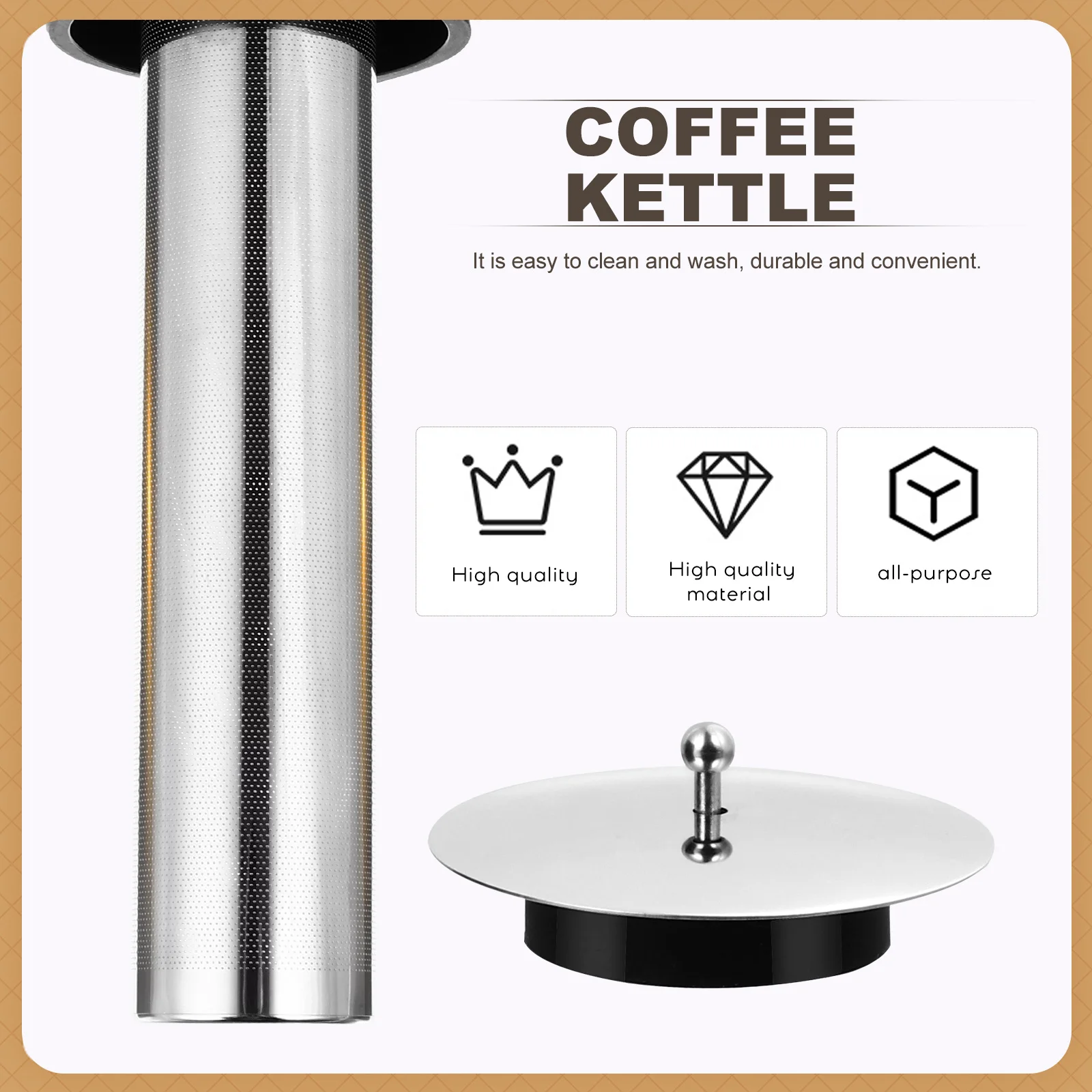

1Pcs Heat-Resistant Glass Coffee Pot Large Capacity Cold Brew Coffee Ware Premium Material Glass Tea Pot Multi-Functional
