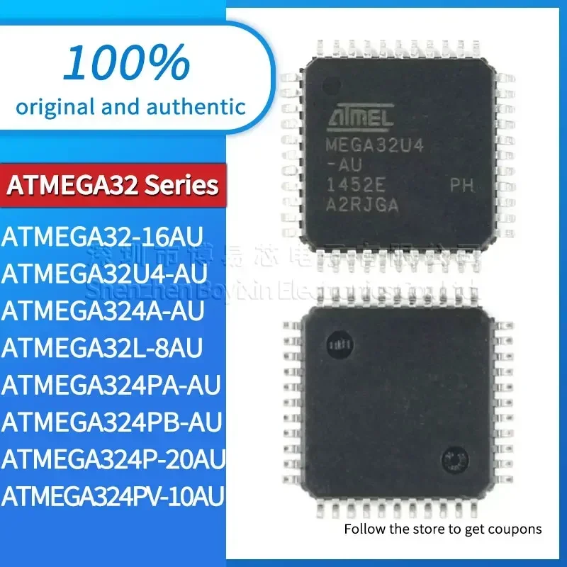 ATMEGA324PA ATMEGA32 ATMEGA32U4 ATMEGA324PB ATMEGA324PV ATMEGA324A ATMEGA32L ATMEGA324P-20AU AU 16AU 10AU 8AU plastic case