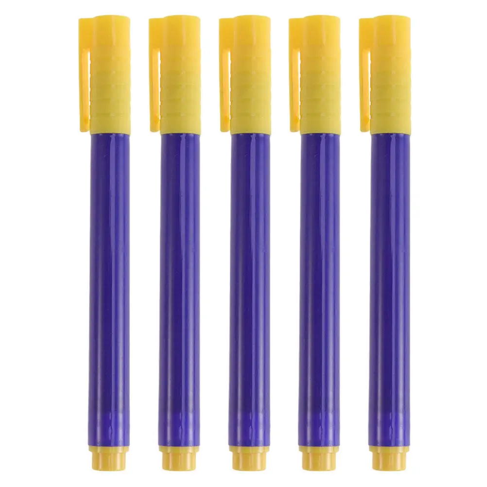 5Pcs Water-Based Money Checker Pen Compact Currency Marker for Cash Handling Offices Shops Outdoor Use Long-Lasting Visible