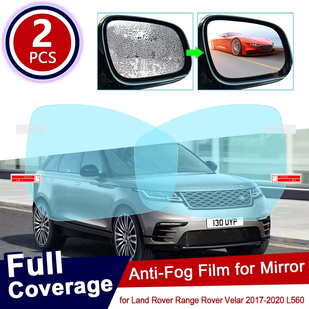 for Land Rover Range Rover Velar 2017 2018 2019 2020 L560 Car Rearview Mirror Protective Film Waterproof Anti Fog Car Sticker