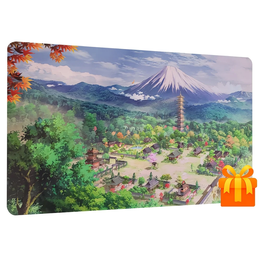 The Japanese Mount Fuji natural landscape game mat, an ideal choice for collectors of trading card games and TCG players
