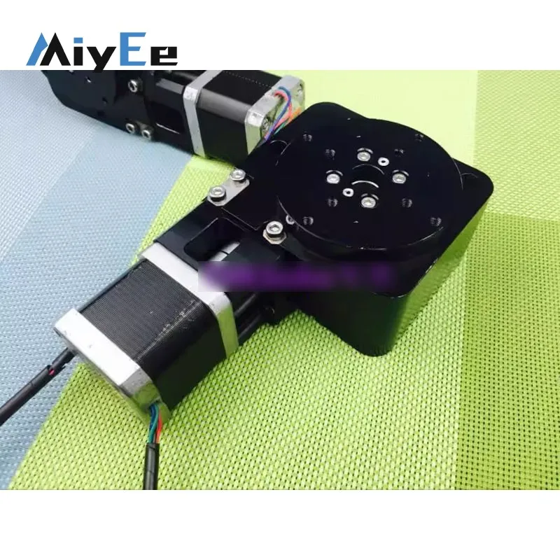 

Mini R-Axis Electric Rotary Table CNC Electric Indexing Table with 360° Rotation and Worm Gear Drive