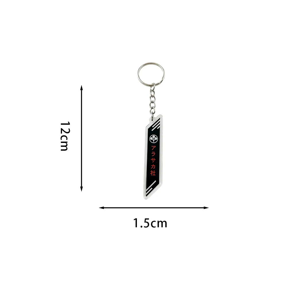 Arasaka Corporation Logo Acrylic Keychain Punk 2077 Supercorporation Symbol Key Ring Hot Game Peripheral Pendant