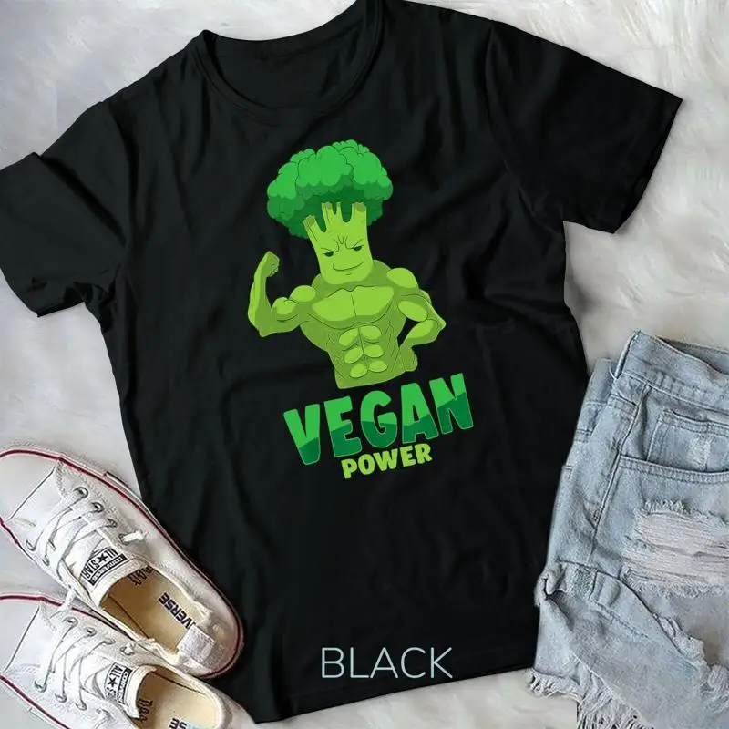 Vegan T shirt for Men Vegan Plant Power Lifter Unisex T shirt