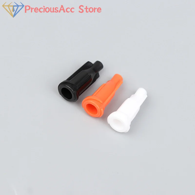 100Pcs/lot Plastic Syringe Tips Caps Injector Dispenser Dispensing Needle Sealing Plug Standard Syringe Luer Stop Caps Supplies