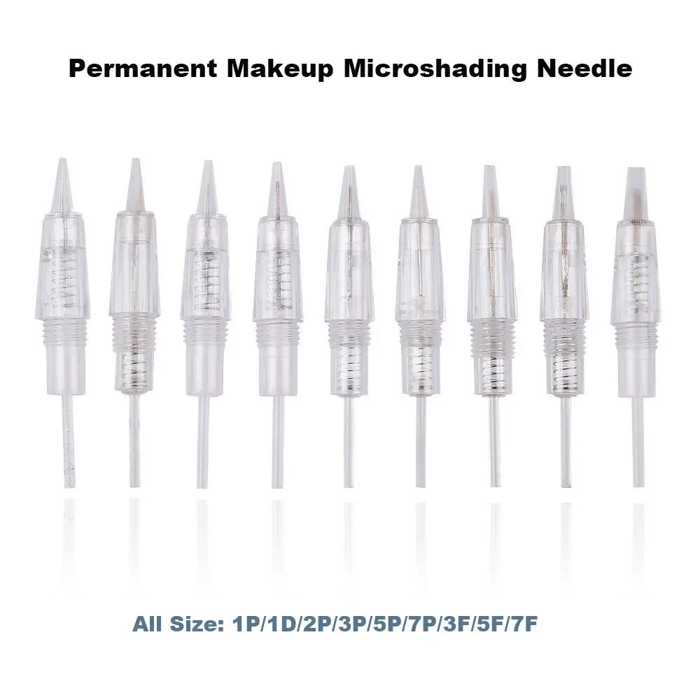 30/50/100PC Tattoo Needle Cartridge Round Liner Screw Needles for Eyebrow Lips shading Machines Needles Microblading supplies