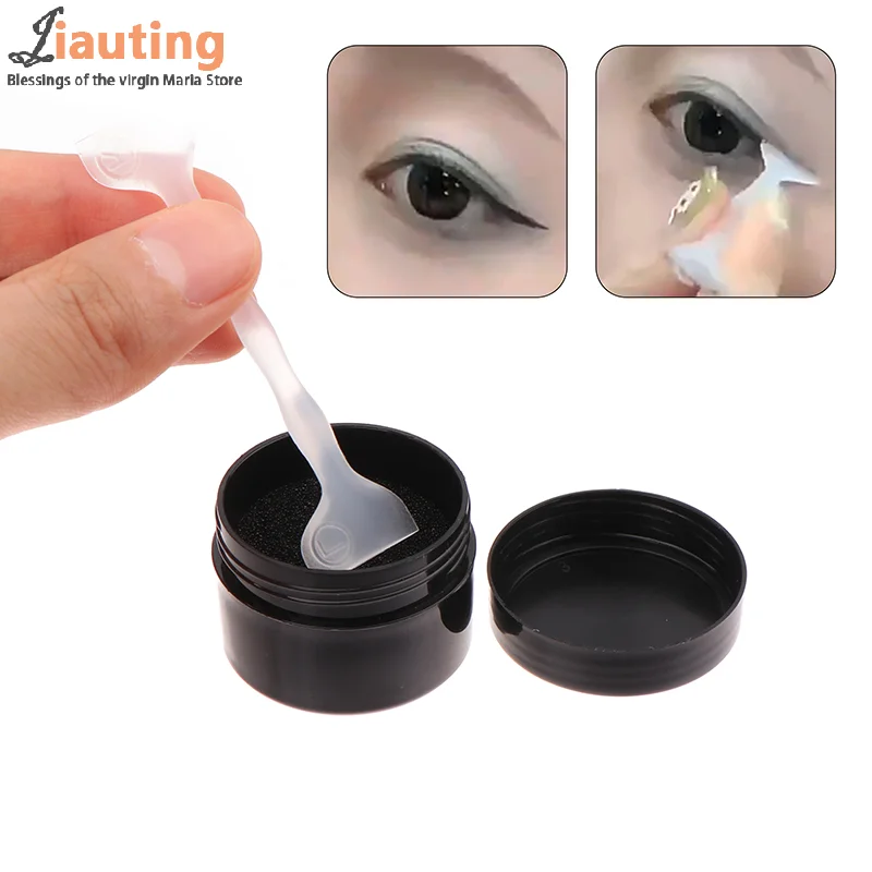 Double Ended Eye Eyeliner แสตมป์ชุดอายแชโดว์เครื่องสําอางง่ายคลาสสิก Eye Liner Stamping Stencil อุปกรณ์เสริม Make Up Tools