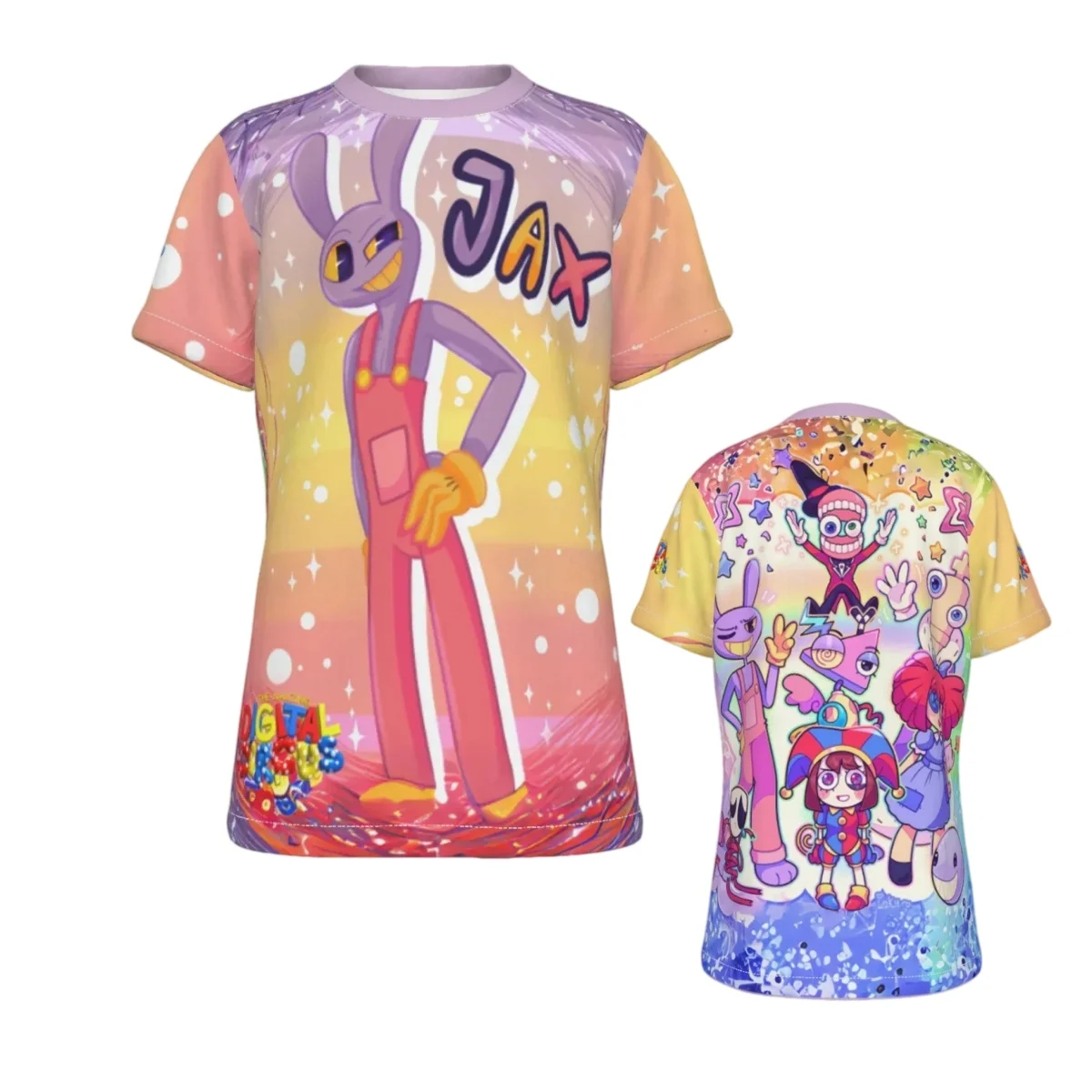 2026 The Amazing Digital Circus 3D Printed T-shirt Men Breathable Quick Drying Short Sleeved T-shirt Family Matching Clothing