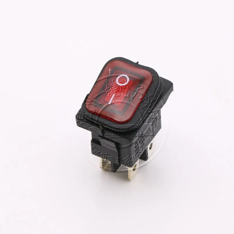 KCD1-104N-FS Waterproof and dustproof type Rocker switch 15*21 Rocker with light Rocker switch 4 feet 2 gears