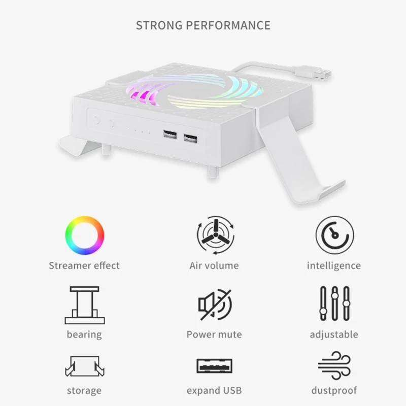 Охлаждающий вентилятор для серийной системы охлаждения с подсветкой, 3 регулируемые скорости