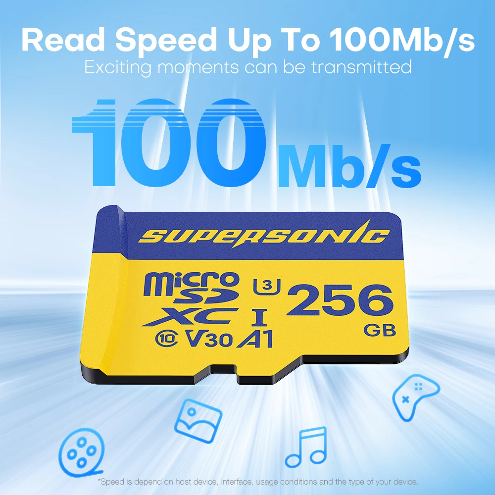 الأسرع من الصوت 256G عالية السرعة TF/SD بطاقة الذاكرة بطاقة TF SD قراءة سريعة الكتابة 128g 64g 32g بطاقة الذاكرة الصغيرة الفئة 10 للكاميرا/الهاتف
