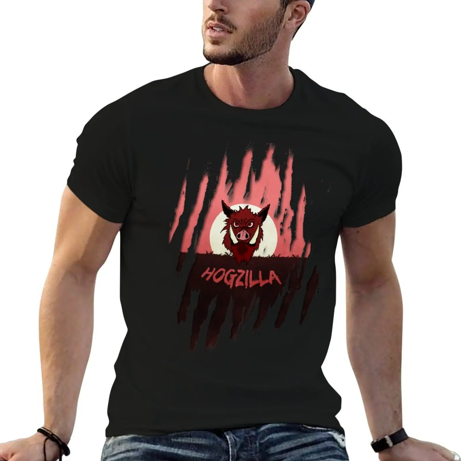 Hogzilla T-Shirt t shirts for man cotton man t shirts for men casual man tshirt T-shirt