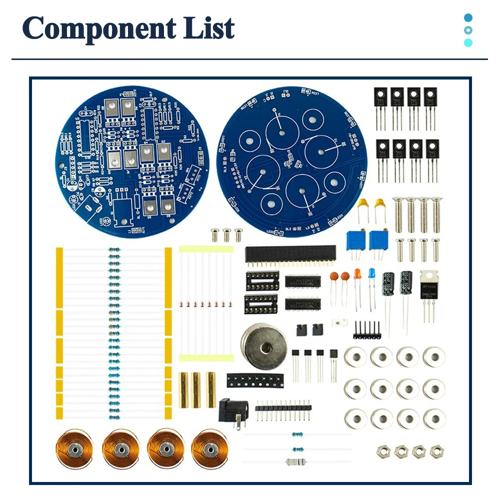 DIY zestaw do lewitacji magnetycznej eksperyment PCB projekt lutowania praktyka montaż lutowniczy 2-5W 150G magnes obciążenia DIY zestaw