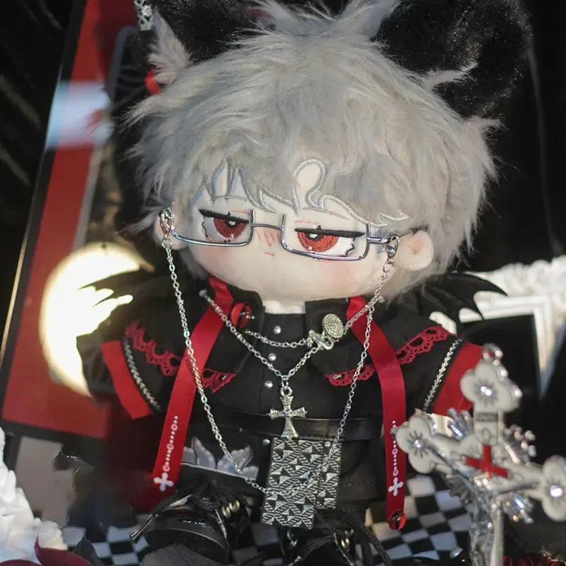 

20cm Plush Toy Dollclothes Myth Cthulhu Dressed As Cosplay Gothic Devil Cloak Devil Cat Ears Birthday Gifts For Men Women