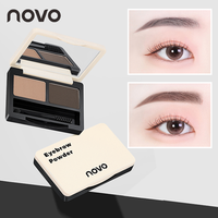 2-Color Eyebrow Powder Palette with Vitamin E,Long-Lasting,Waterproof,Smudge-Proof,Sculpt Natural Eyebrow Makeup for Sparse Brow