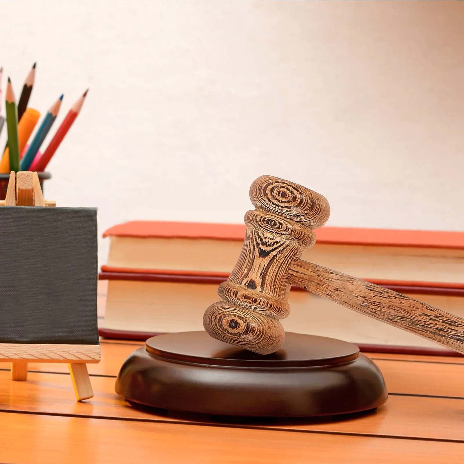 Wooden Handheld Judge Gavel For Costume Party Accessories Lawyer Auction Hammer Court Ceremony Bidding Student