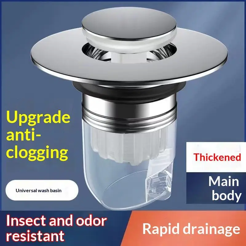 Basin Drain Stopper 1Pcs Spring-loaded Press Type Anti-odor Replacement Core for Bathroom Sink Home Repair
