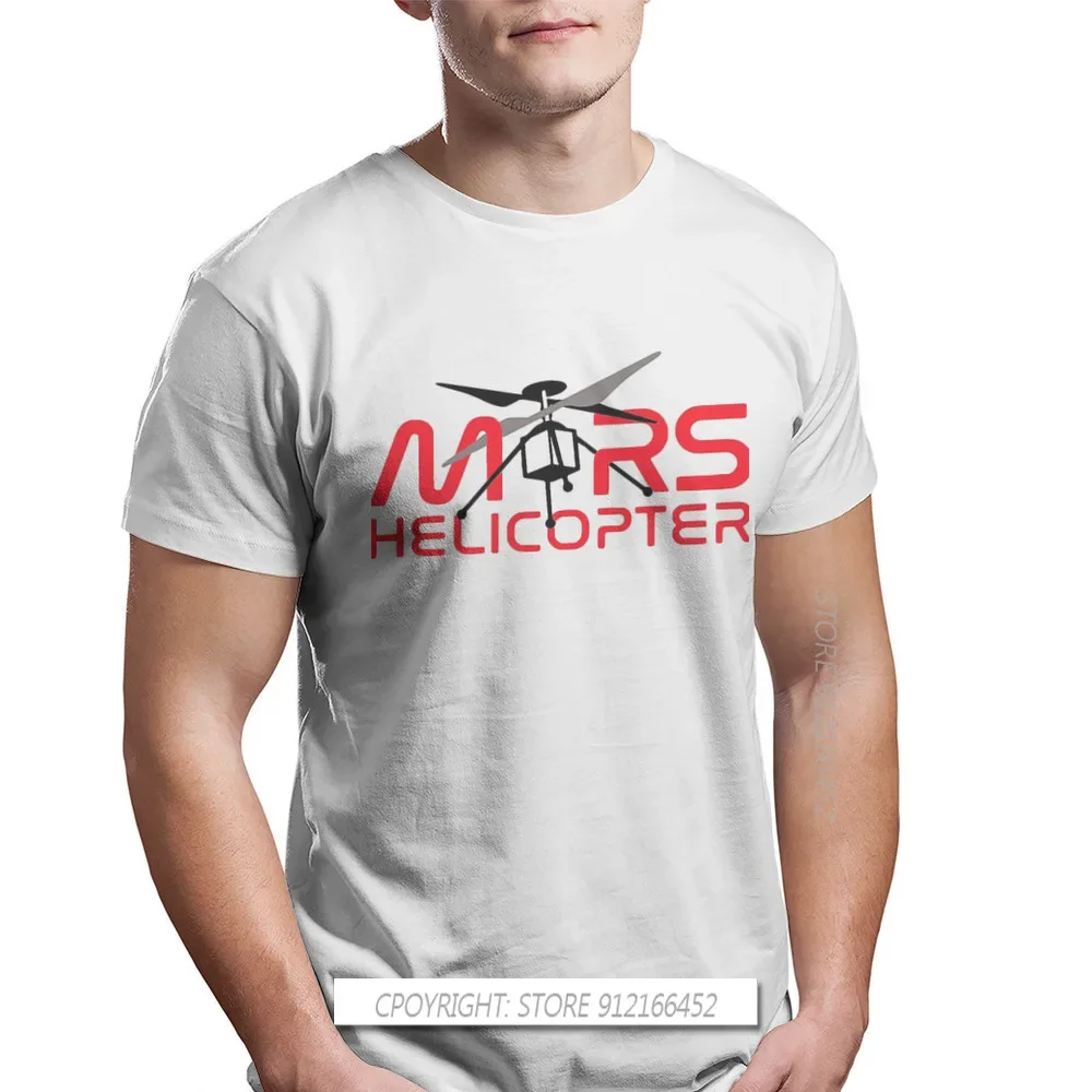 Camiseta de tela de exploración de Mars permanance Rover, JPL Mars, helicóptero, ingenio, Camiseta básica, ropa de gran tamaño para hombre