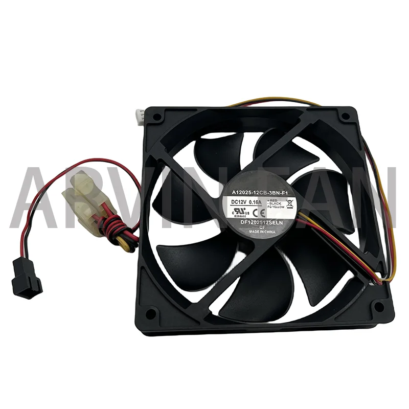 

A12025-12CB-3BN-F1 For Ultra-Quiet 12cm 12025 12V 0.16A 3 Line Main Machine Power Supply Exhaust Chassis Fan