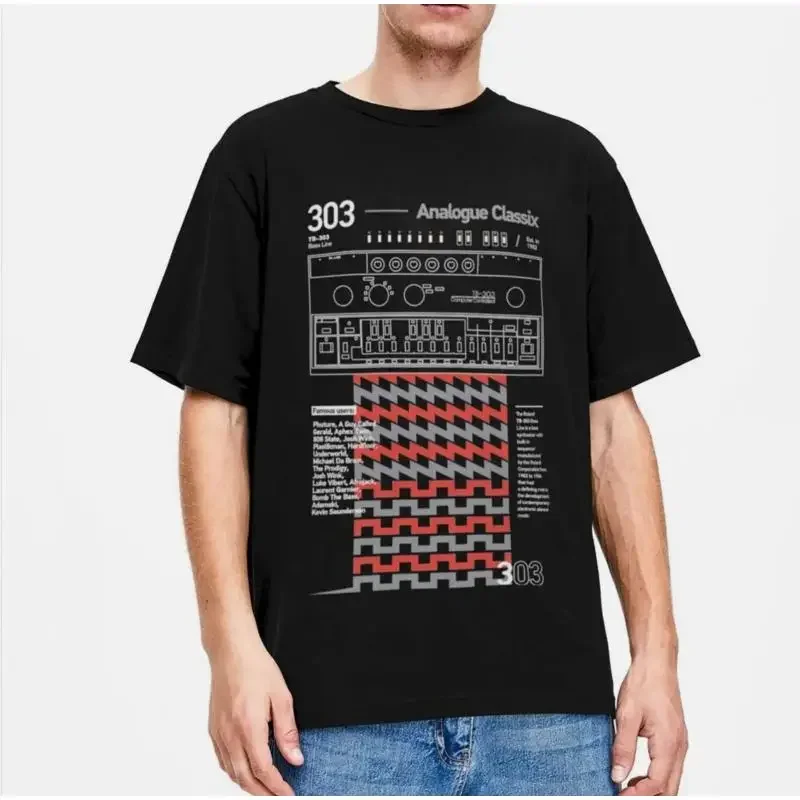 Roland TB 303 T Shirt Merch Cyclone Analogic TT303 Pure Cotton Clothes No
