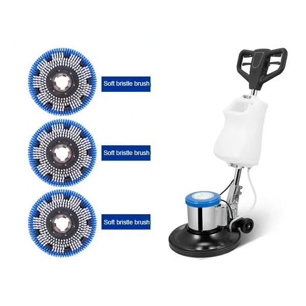 New 17-Inch Electric Walk-Behind Floor Scrubber 1200W 350-550/h Efficiency Burnishing Carpet Cleaning Polishing - view 2