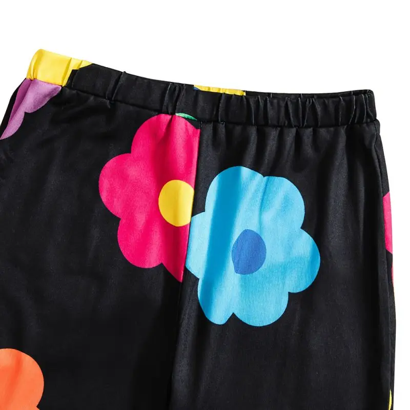 

5-14 Yease Old Children Girls Yoga Leggings Fashion Casual Floral Loose Pants