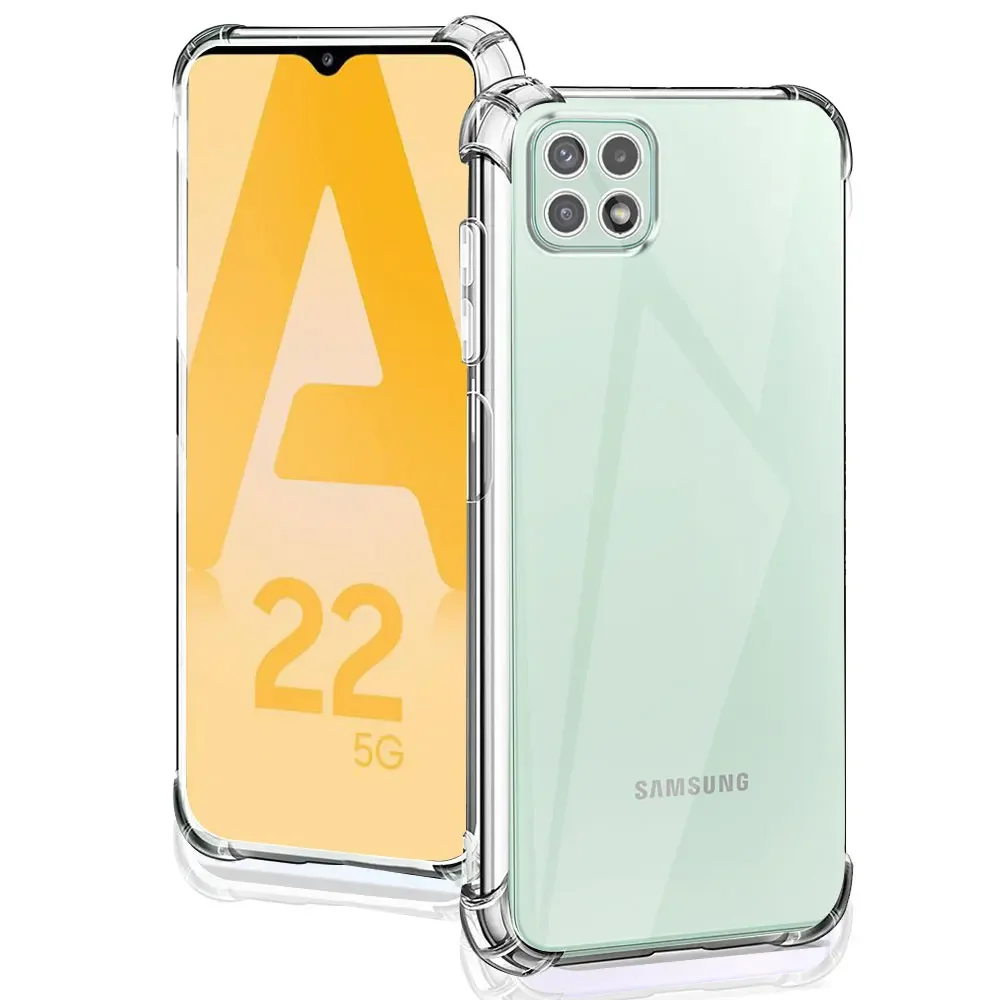 For Samsung Galaxy A22 5G Case Silicone Soft Shockproof Transparent Cover For Samsung A22 Clear Case For Samsung A22 Funda Coque