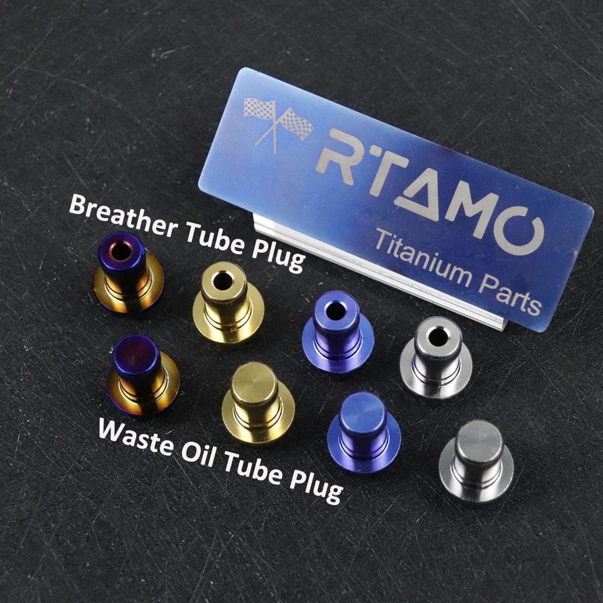 RTAMO Titânio Waste Oil Tubo Plug & Breather Tubo Plug para Modificação Motocicleta 1PC