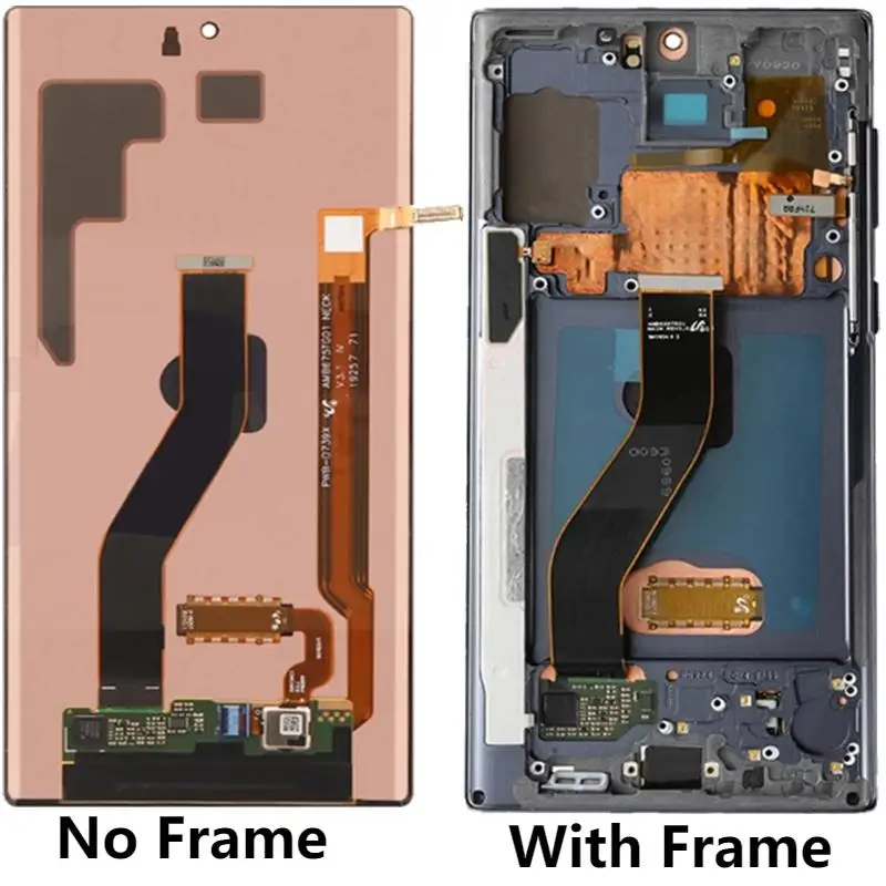 6.3'' OLED For Samsung Note10 N970F N970U N971U LCD Display With Frame Touch Screen Digitizer Assembly Replacement Repair Parts