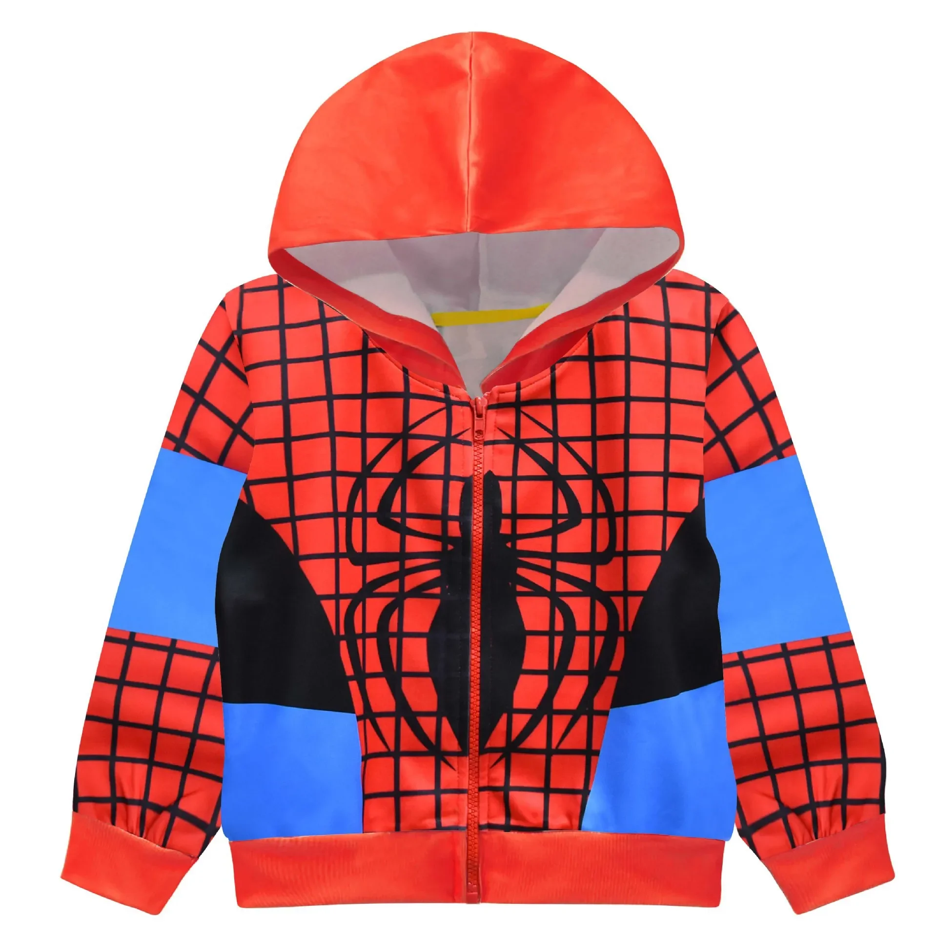 2024 Spiderman New Avengers Big Kid Zipper Hoodie Jacket Children's Clothing Costume Boys Coats Girls Hooded Coat Sweatshirts