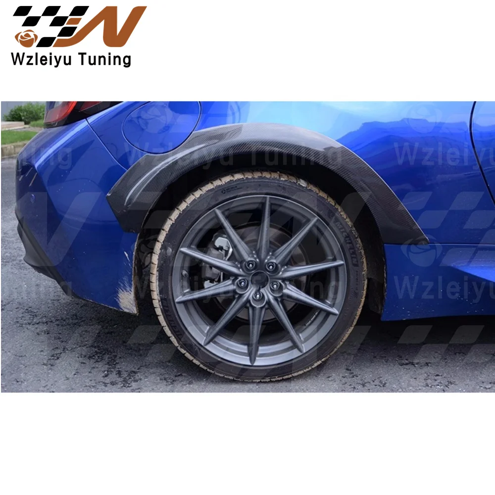 VRS Style Carbon Fiber Front Rear Wheel Eyebrow Kit Fit For Toyota GR86 Subaru BRZ ZN8 ZD8 High Quality Fitment