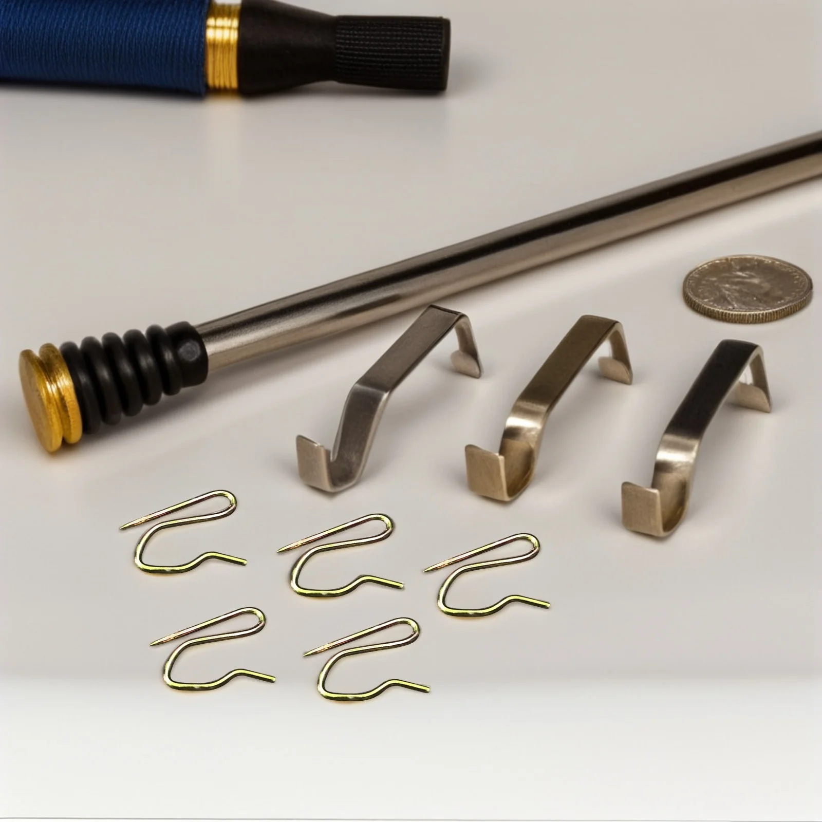 

50Pcs Stainless Steel Curtain Hooks S-Shape Reliable Multi Use Holder for Drapery Tiebacks Home Decor Coat Hat Hanging