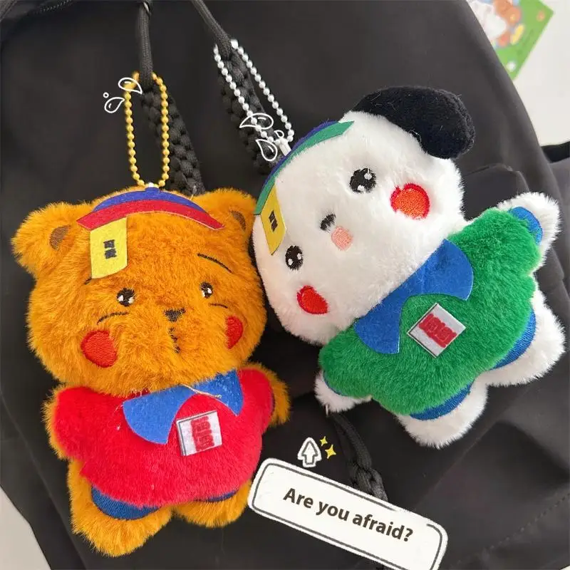 พวงกุญแจตุ๊กตาหมีการ์ตูนน่ารัก 1 ชิ้น ของตกแต่งกระเป๋าเป้ ของขวัญคู่รัก ตุ๊กตาซอมบี้ตลกๆ