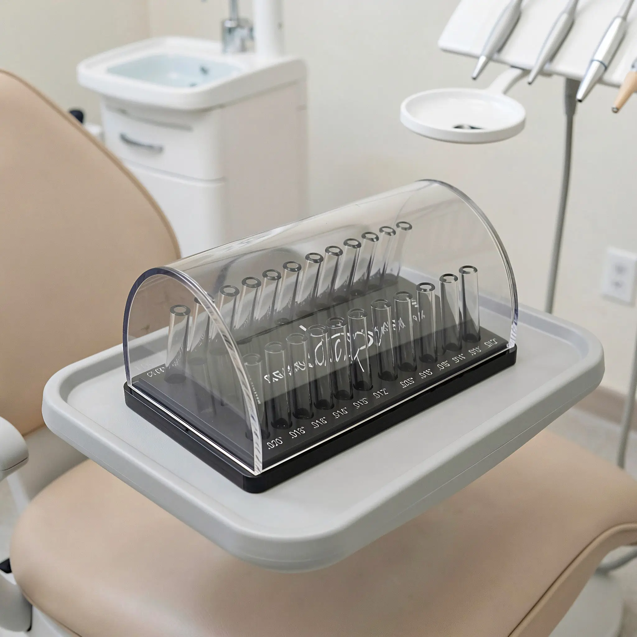 Orthodontic Archwire Organizer Acrylic Wire Box Clear Lid Dividers Dental Clinic Storage Box Dental Instrument Organizer