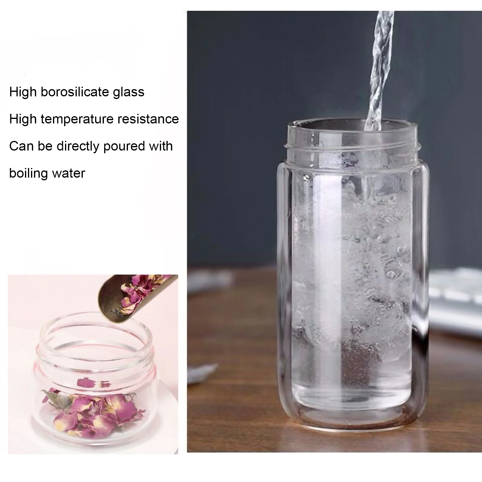 400ml Glass Water Bottles Tea Infuser Bottle Tea Separation Mug Double-Layer Portable Creative Water Cup Home Waterbottle