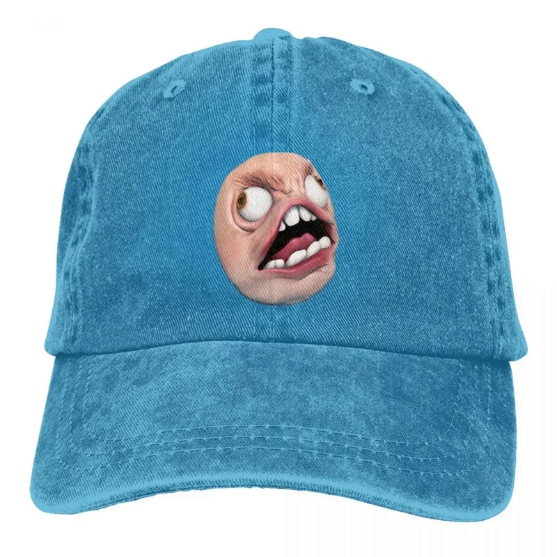 Realistic Rage Face Rage Comics Classic Meme Baseball Caps Peaked Cap Rage Comic Sun Shade Hats for Men