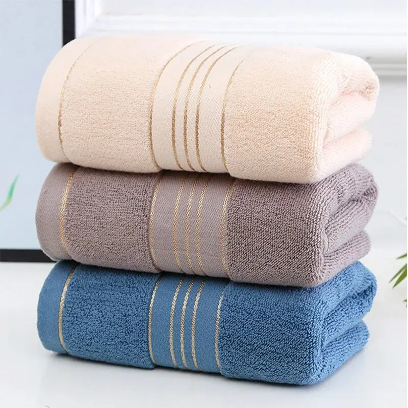 2PCS Towels Thickened Absorbent Towel Pure Cotton Quick Absorbent Soft Quick Dry Thickened Face Towel