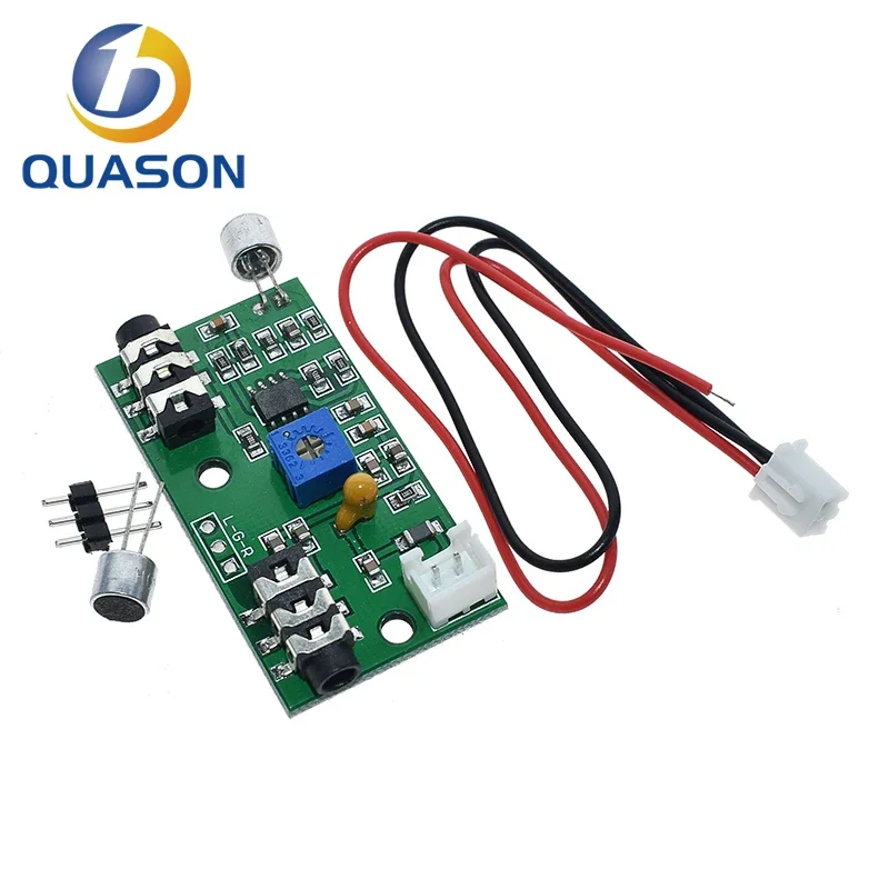 Microphone Pickup Microphone Amplifier Module Gain Adjustable Audio Amplifier Circuit AC Signal Amplifier Board