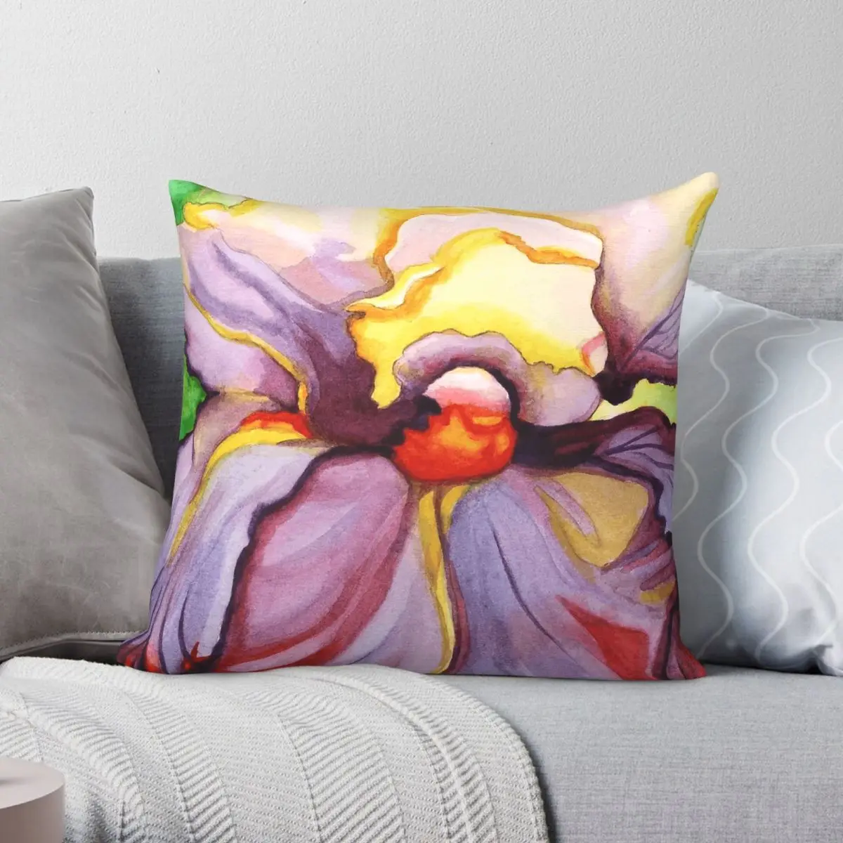 Georgia O'Keeffe Flower Study Square Pillowcase Polyester Linen Velvet Creative Zip Decor Throw Pillow Case Home Cushion Cover