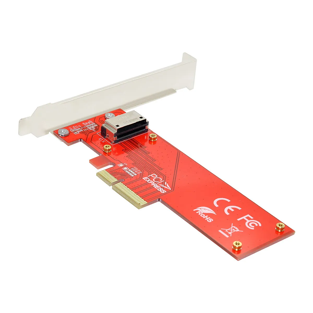 محول مضيف PCI-E4.0 4X إلى 1U NVMe Gen-Z EDSFF محول حامل قصير SSD E1.S لتوسيع التخزين