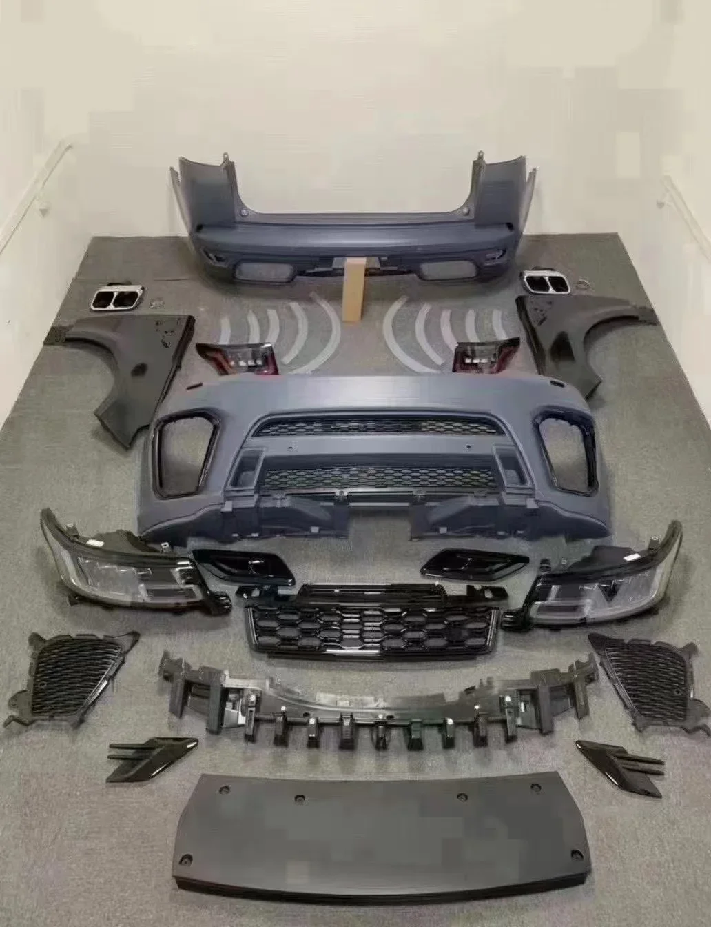 2025/مجموعة الجسم القديمة إلى الجديدة مناسبة لسيارة رينج روفر سبورت القديمة لمجموعة جديدة 2013 إلى 2022 SVR الجديدة