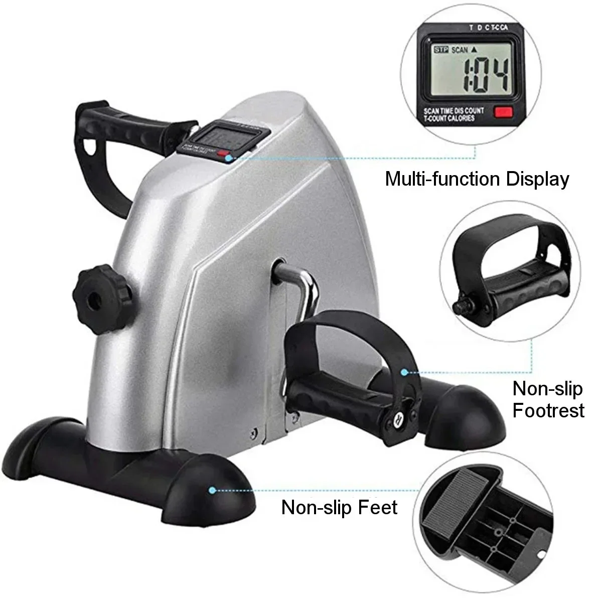 

Home Fitness Machine Mini Bicycle Fitness Lcd Display Pedal Exercise Indoor Bicycle Stepper Mini Exercise Bike Home Small