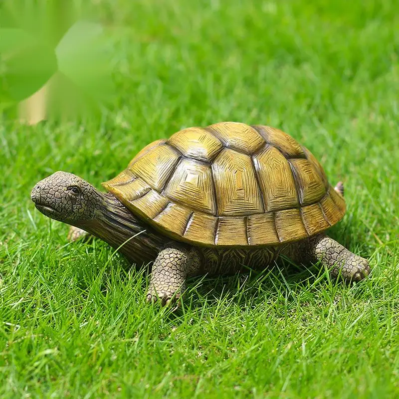 Cross-Border Supply Of 10.8CM Tall Garden Turtle Ornaments Decorative Holiday Gifts Birthday Presents Resin Crafts