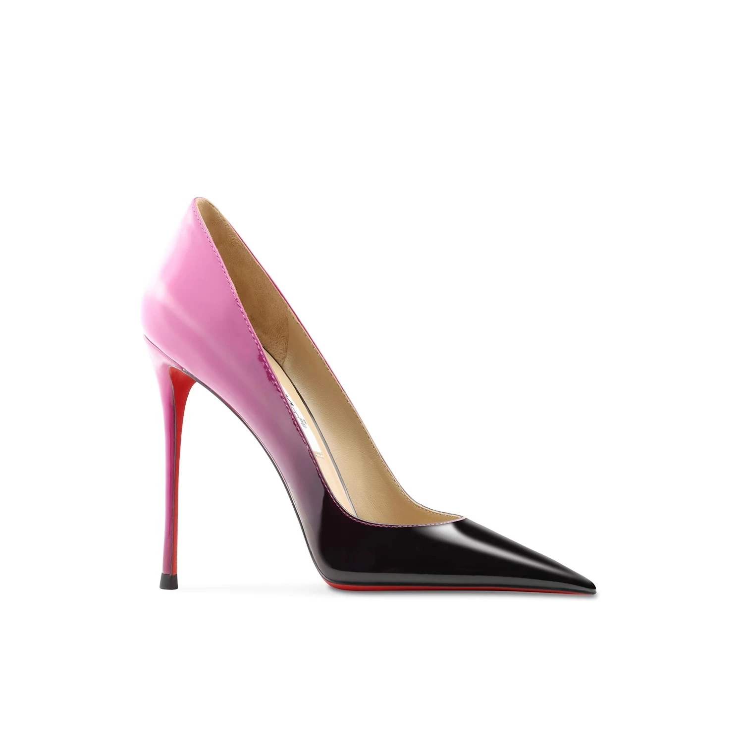 خريف جديد مدبب خفيف الفم براءات الاختراع والجلود التباين مثير أحذية رقيقة عالية الكعب مأدبة كبيرة الحجم صغيرة الحجم أحذية نسائية #4