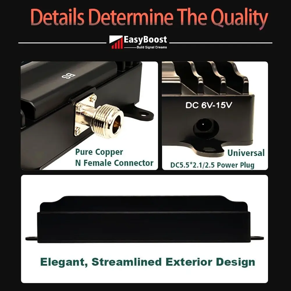 4G 5G إشارة الداعم B71/N71 600Mhz مكرر الخلوية لهوائي T-Mobile 5G 75dB كسب مراقبة التطبيق