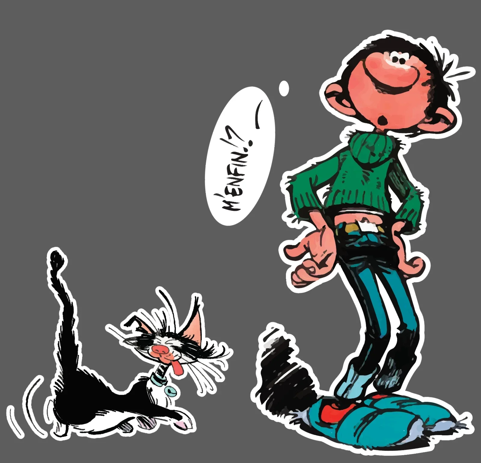 For Gaston Lagaffe / MacBook Stickers / Stickers for laptops