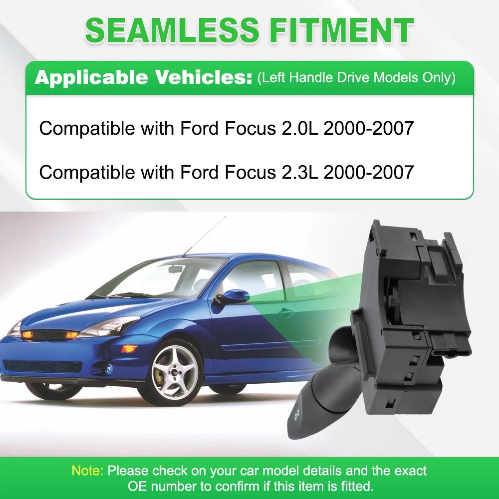 

10 Pins Car Headlight Turn Signal Switch For Ford Focus 2.0L 2.3L 2000-2007 YS4Z-13341-AA, YS4Z13341AA, 629-752
