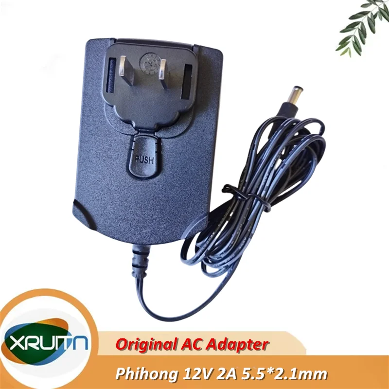 

PSA24R-120 Оригинальное зарядное устройство Phihong 12 В 2 А переменного и постоянного тока 24 Вт Импульсный источник питания 5,5*2,1 мм