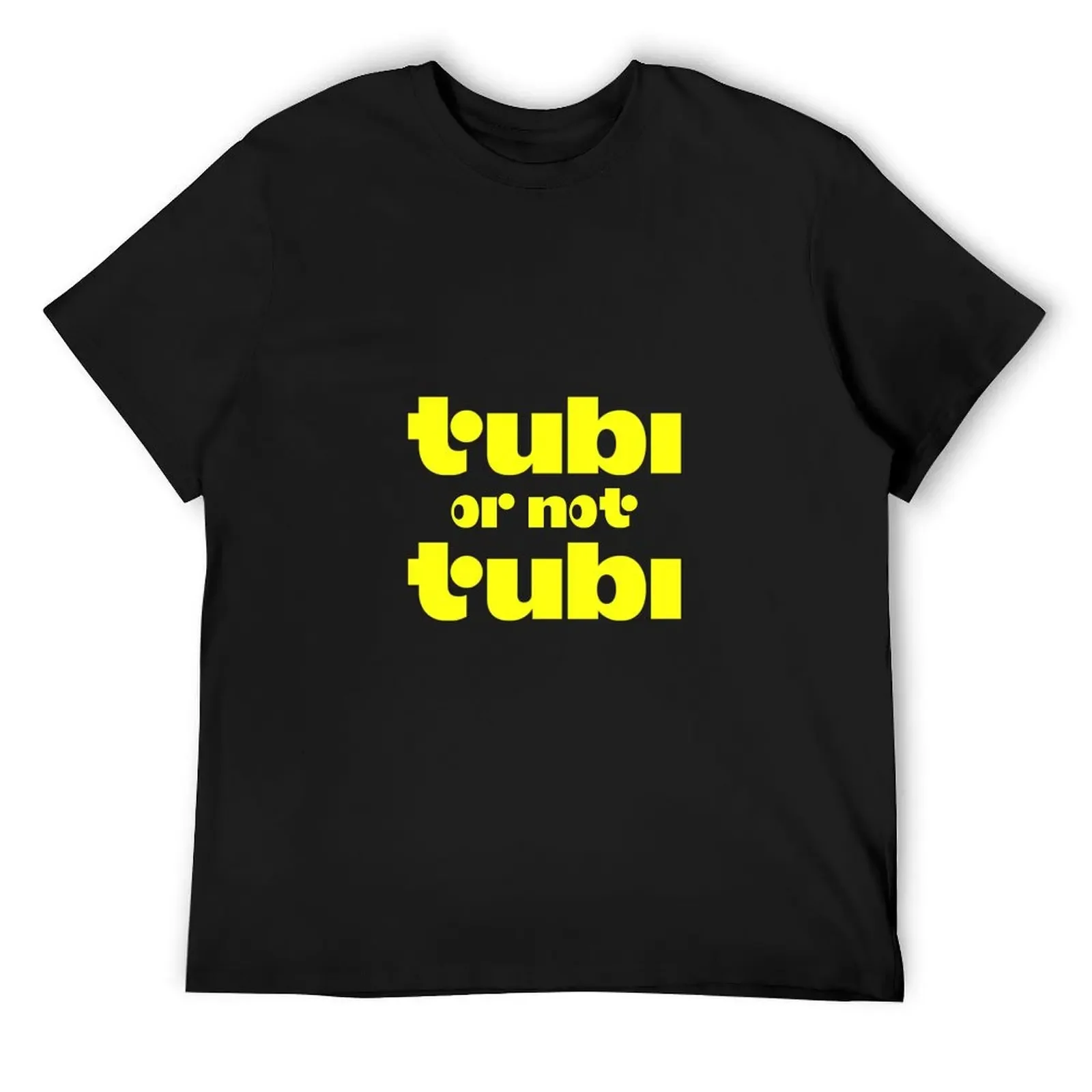 tubi or not tubi? (parody slogan for the company updated logo) T-Shirt basketball graphic tees blue archive t shirts for men